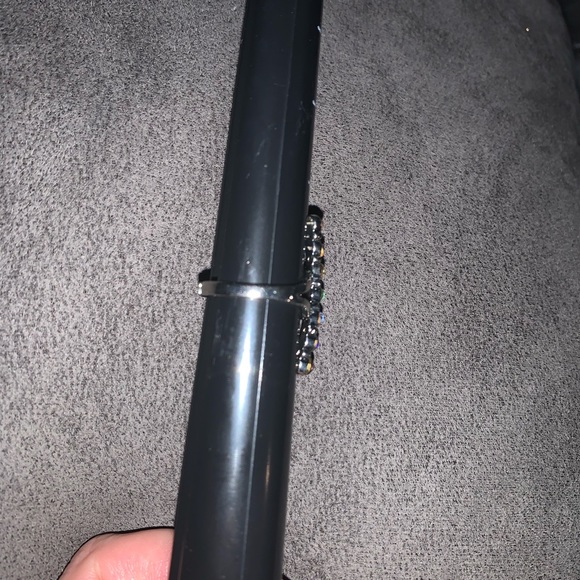 Costume jewelry ring silver colour chakras colours Adjustable - Picture 3 of 5